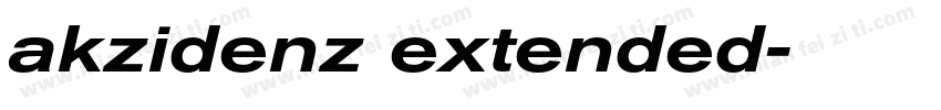 akzidenz extended字体转换